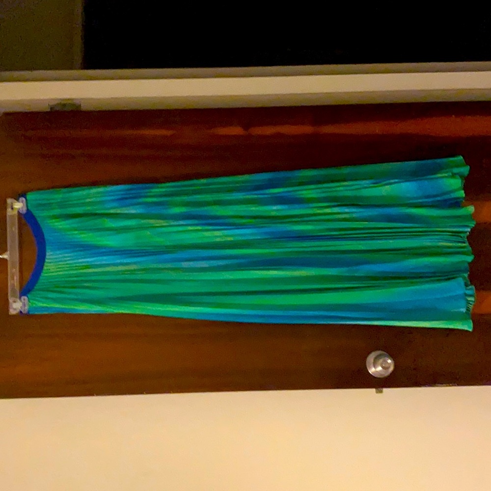 Alexis pleated maxi skirt